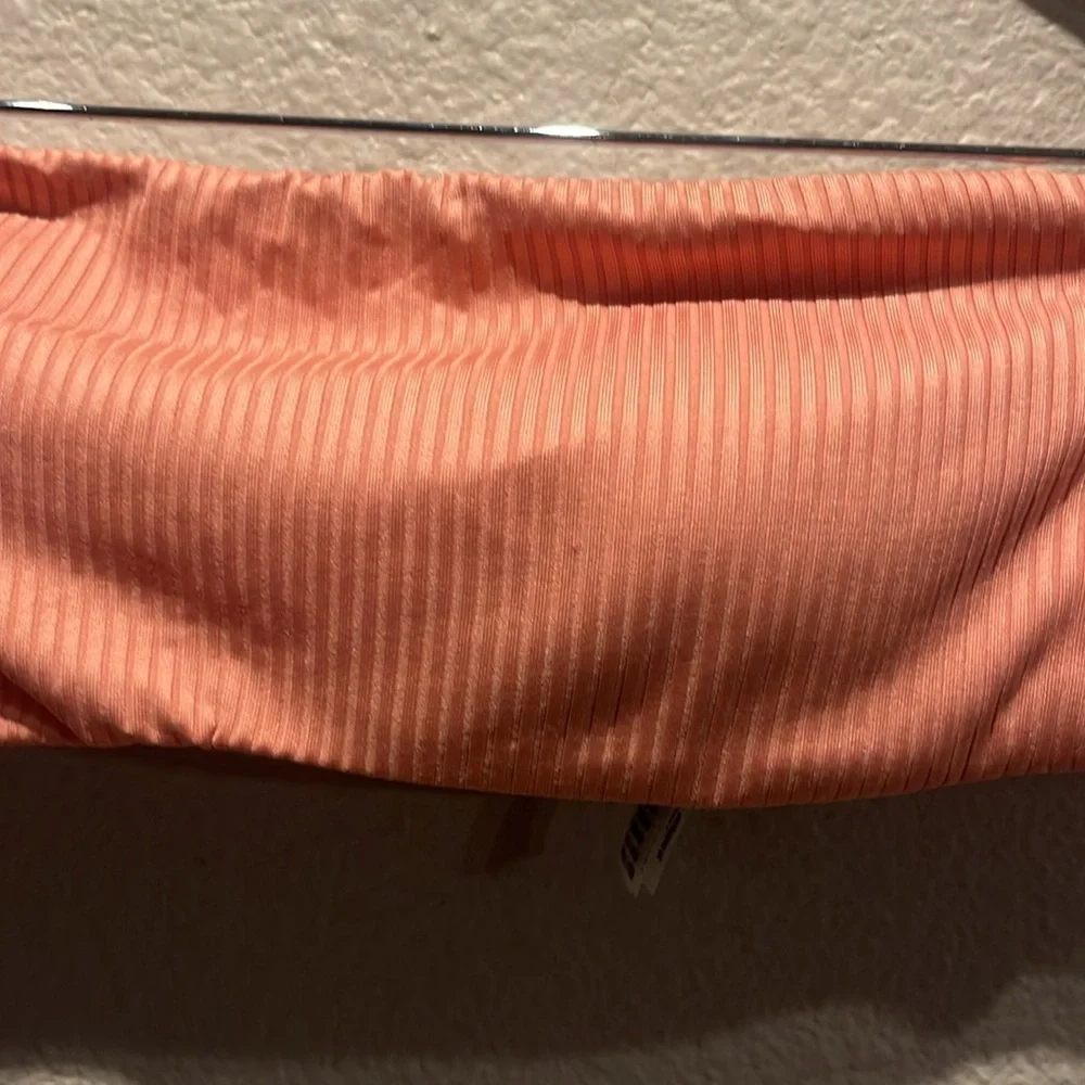 New Victoria’s Secret PINK Women’s Bikini Top Bandeau Ribbed Size Large NWT - Picture 4 of 12